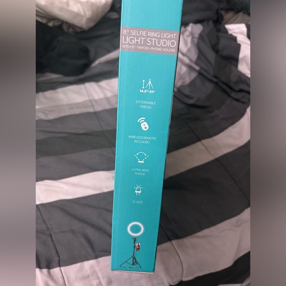 Bower 8”Selfie Ring Light Studio Extendable Tripod with wireless remote control - Picture 9 of 11